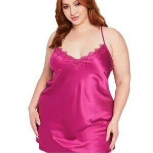 NWT Frederick’s of Hollywood SZ Medium Erina Satin and Lace Babydoll Retails $40
